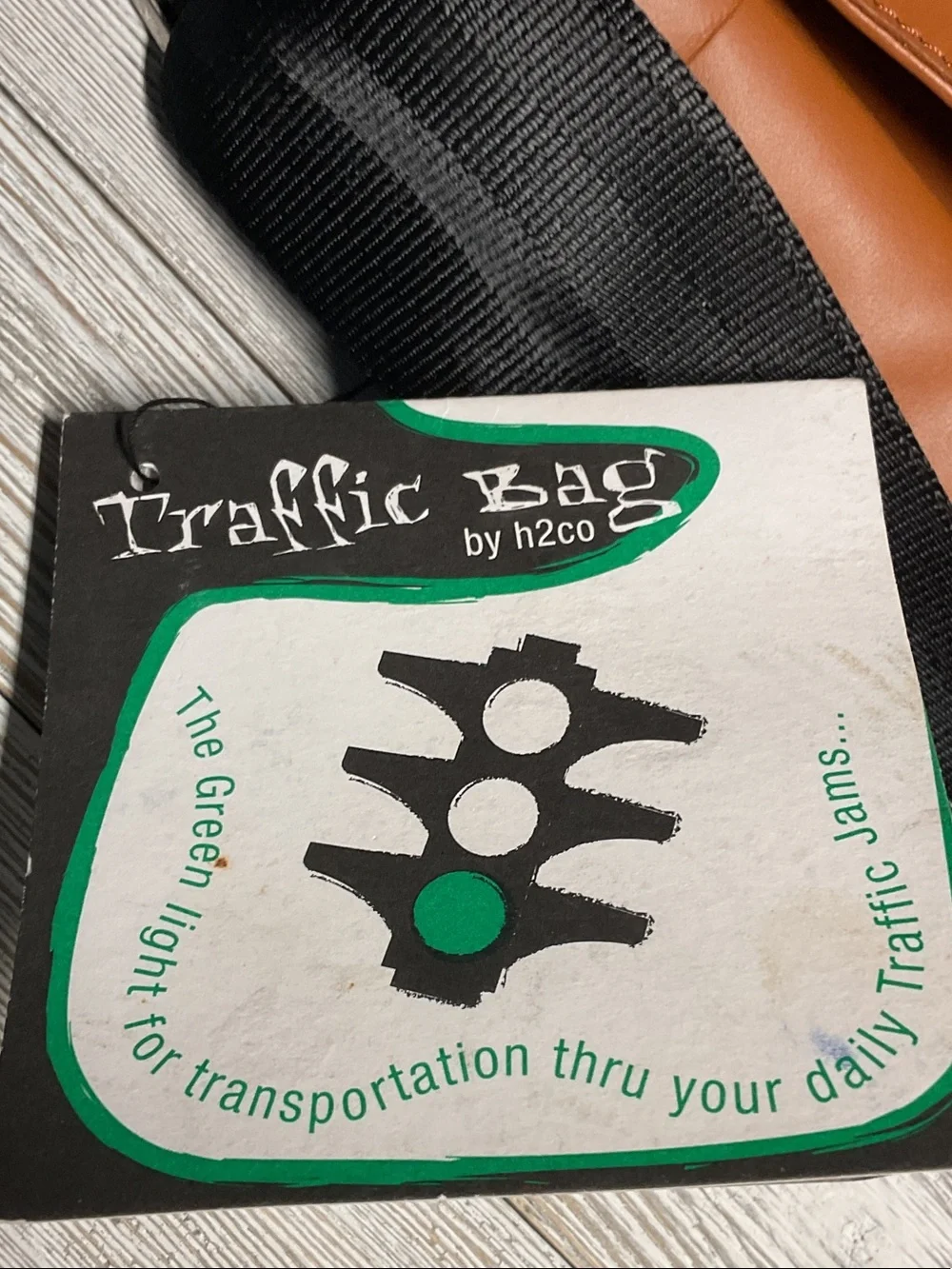 H2CO leather laptop messenger bag Traffic Bag